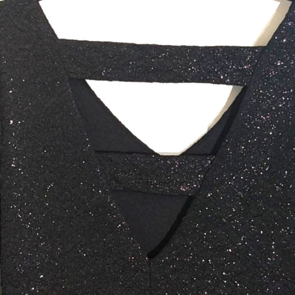 BCBG NWT BLACK SPARKLE MINI DRESS SIZE SMALL - Picture 8 of 13